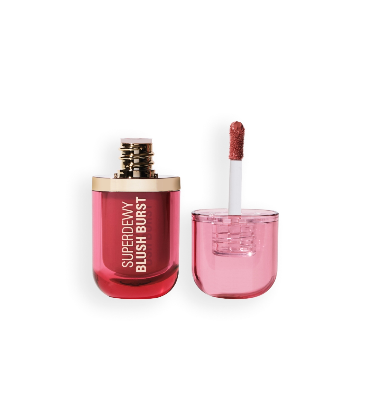 Makeup Revolution - *Super Dewy*  - Blush líquido Blush burst - Rose all day dusty pink