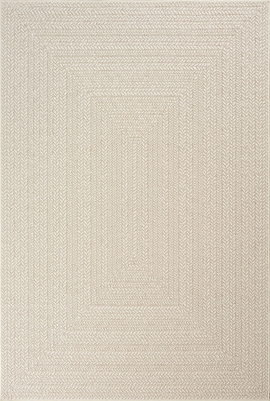 the carpet Outdoorteppich »Kansas« rechteckig 10 mm Höhe moderner robuster In und Outdoor Teppich Jute Look