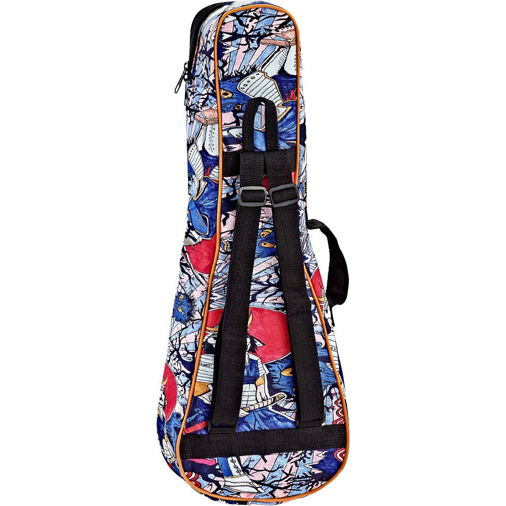 Ortega Keiki KUB-SR-CC Samurai gigbag voor concert ukelele