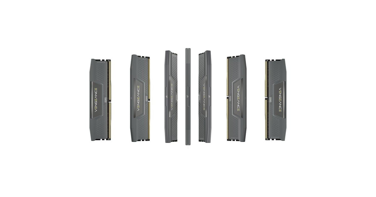 Corsair64 GB DDR5-6000 Kit werkgeheugen  (Grijs, CMK64GX5M2B6000Z30, Vengeance, XMP, EXPO)