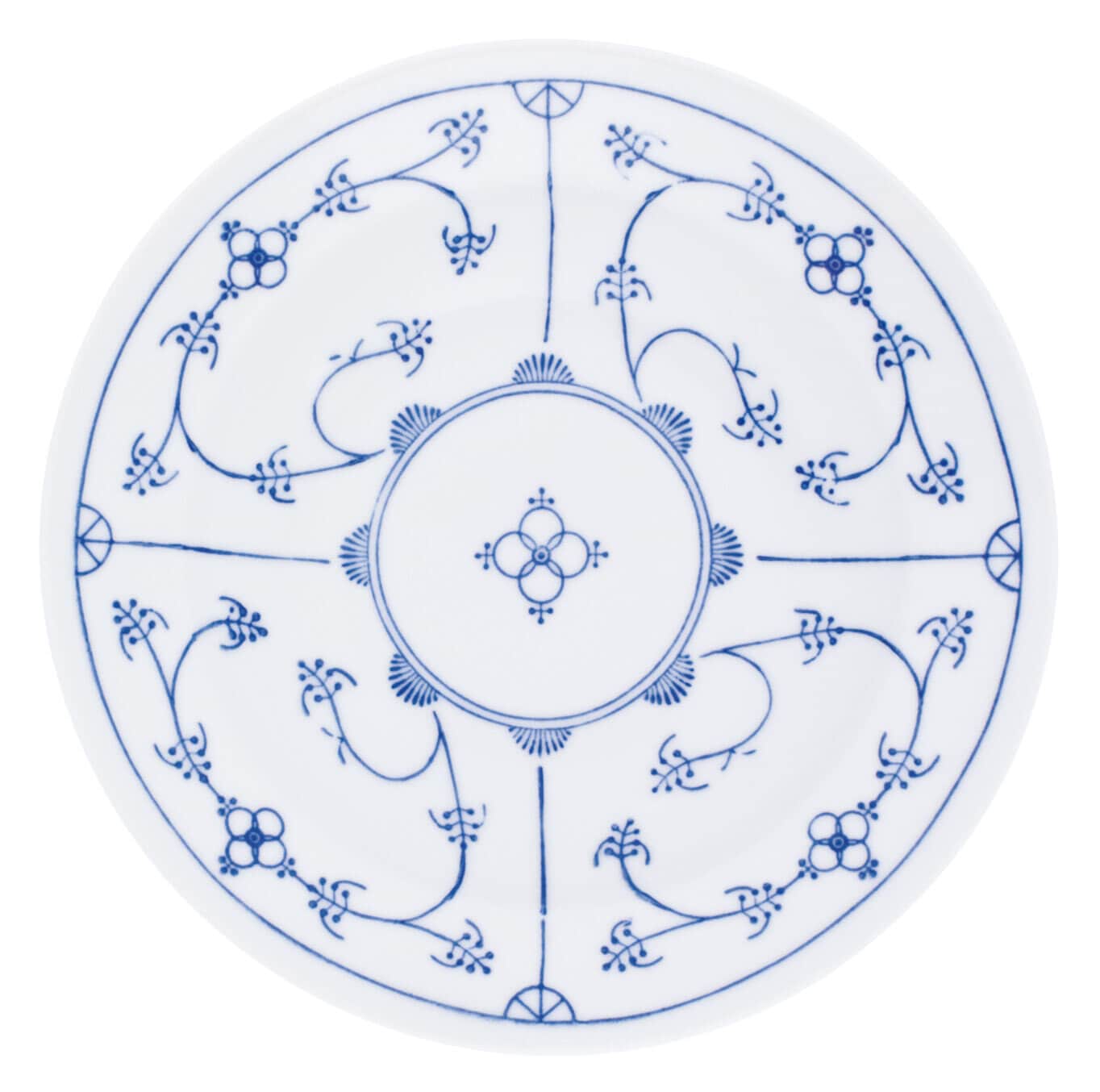 KAHLA Speiseteller TRADITION Blau Saks 6er Set Porzellan weiß/blau