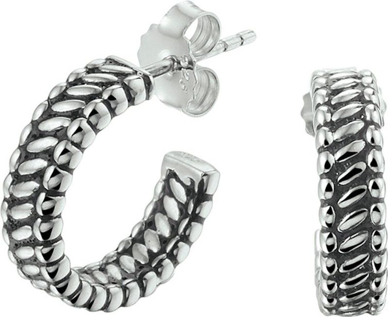 TFT - Stekeroorringen - Zilver Geoxideerd - 15 mm - Glanzend