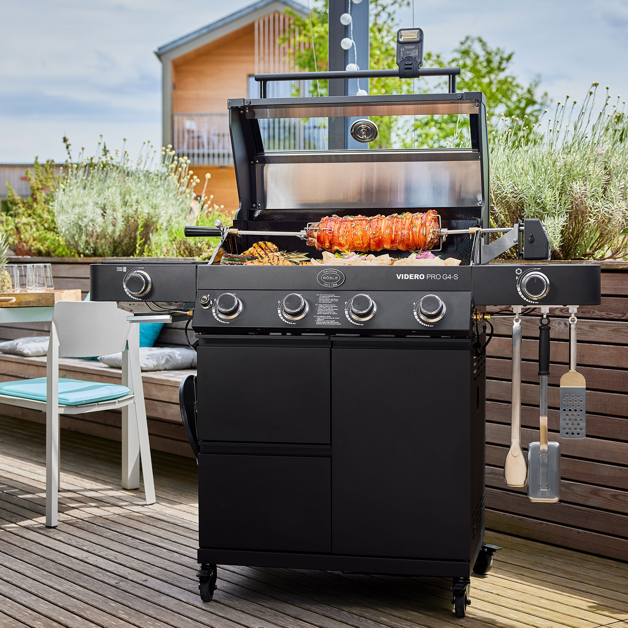 Gasgrill BBQ-Station VIDERO PRO G4-S VARIO+ 50mbar