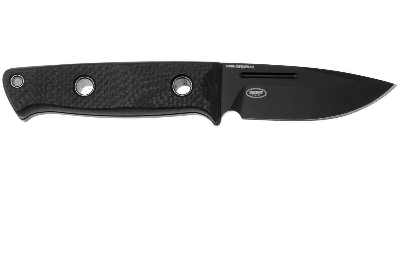 Benchmade Mini Bushcrafter 165BK Black Cerakote CPM-CruWear, Carbon Fiber, bushcraftmes, Sibert design