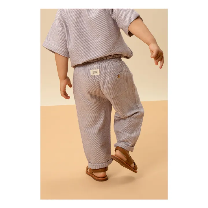 Studio Bohème Pantalon Cousin Rayé | Parme