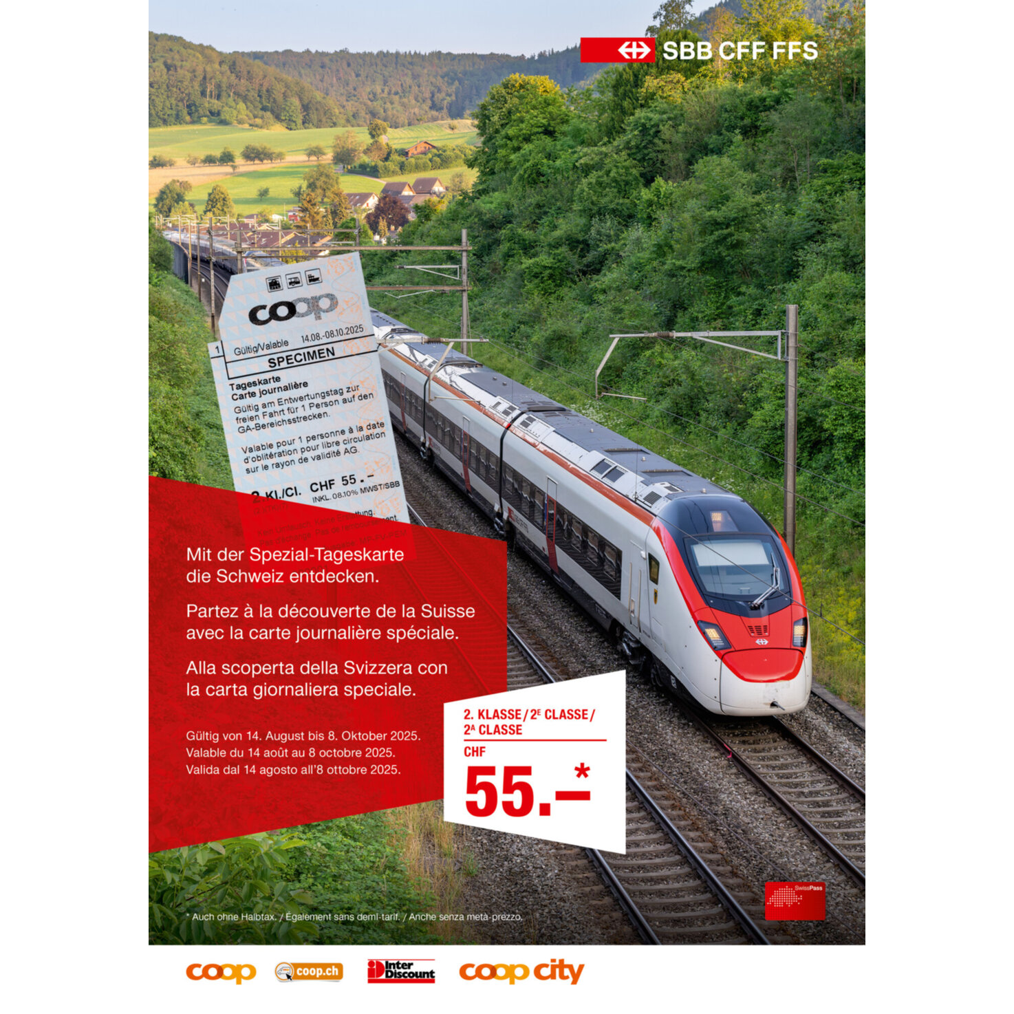 Tageskarte für den ÖV
