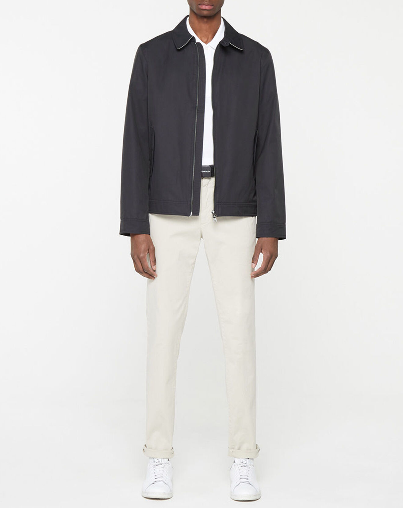Hackett London Blouson en toile uni bleu foncé