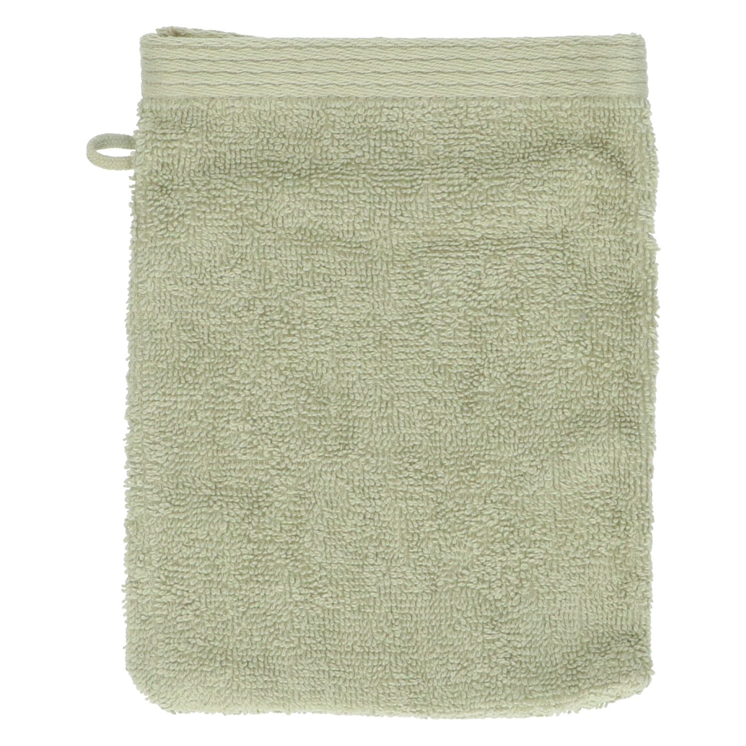 Washandje, Recycled katoen, Lichtgroen, 15 x 21 cm