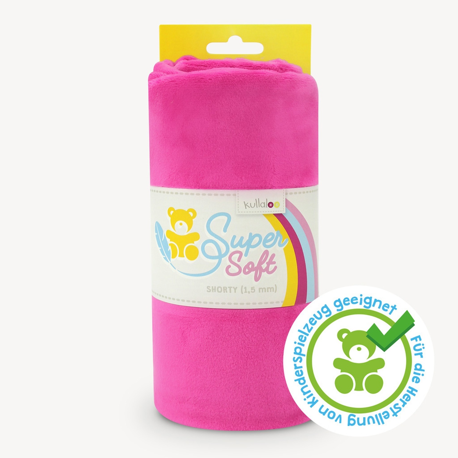 Kullaloo Plüsch SOFT SHORTY - fuchsia - 1,5 mm Flor