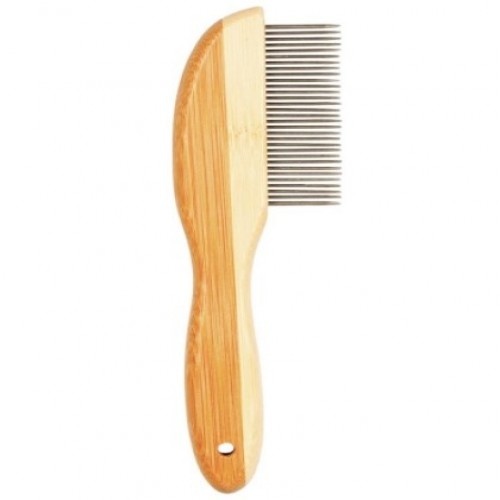 Pente de bambu com dentes para cães