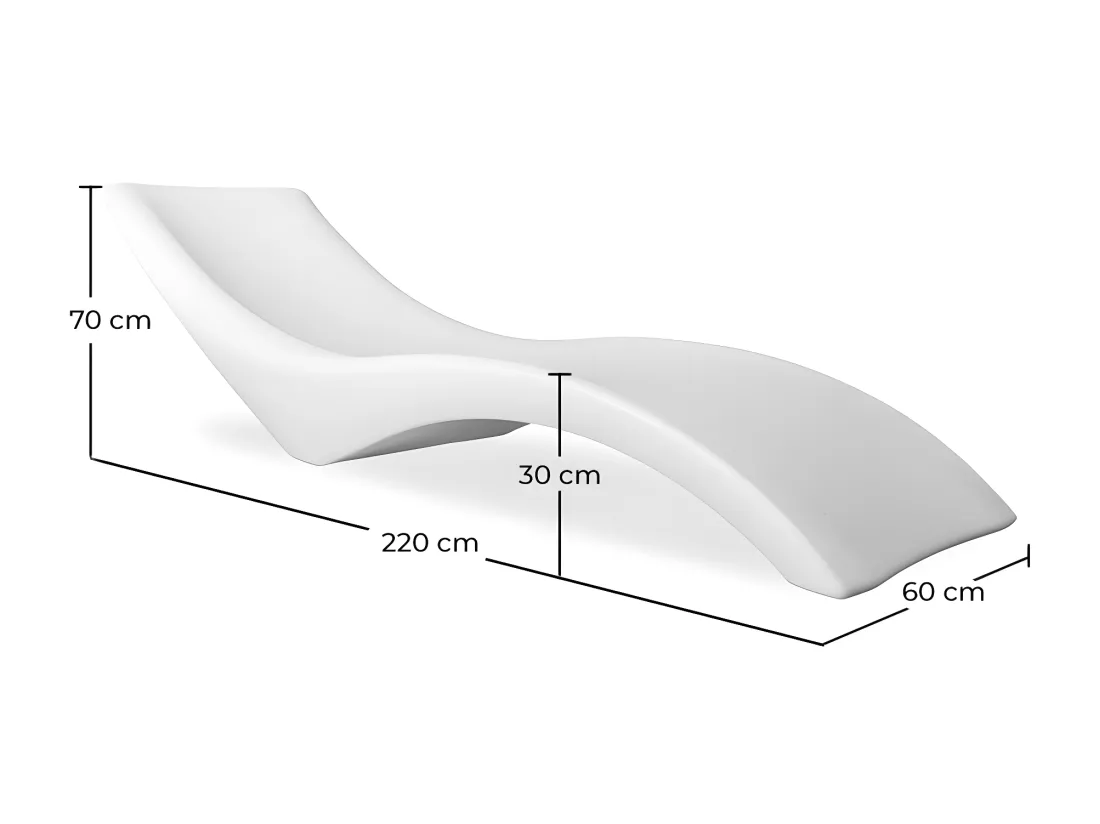 Transat de Jardin Design - Anuk Blanc