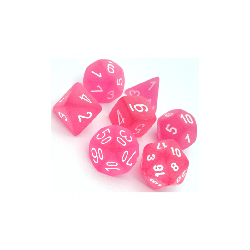 7 dés * givrés * ROSE