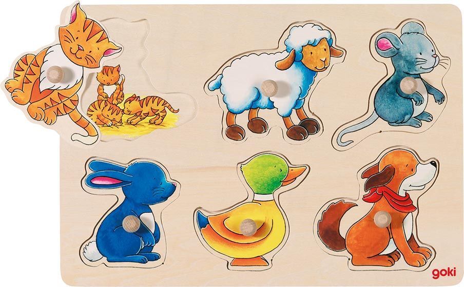 Hintergrundbildpuzzle MUTTER UND KIND 6-teilig in bunt