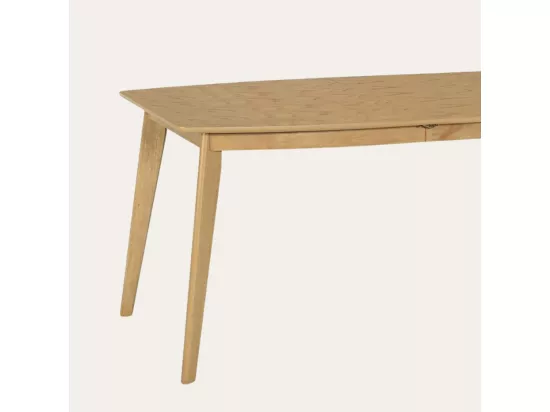 Table à manger extensible en bois massif naturel 150x75