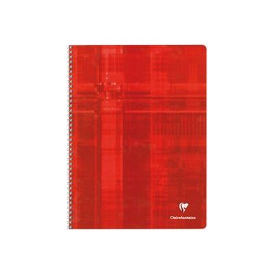 Clairefontaine - Cahier à spirale 24 x 32 cm - 180 pages - petits carreaux (5x5 mm) - disponible dans différentes couleurs