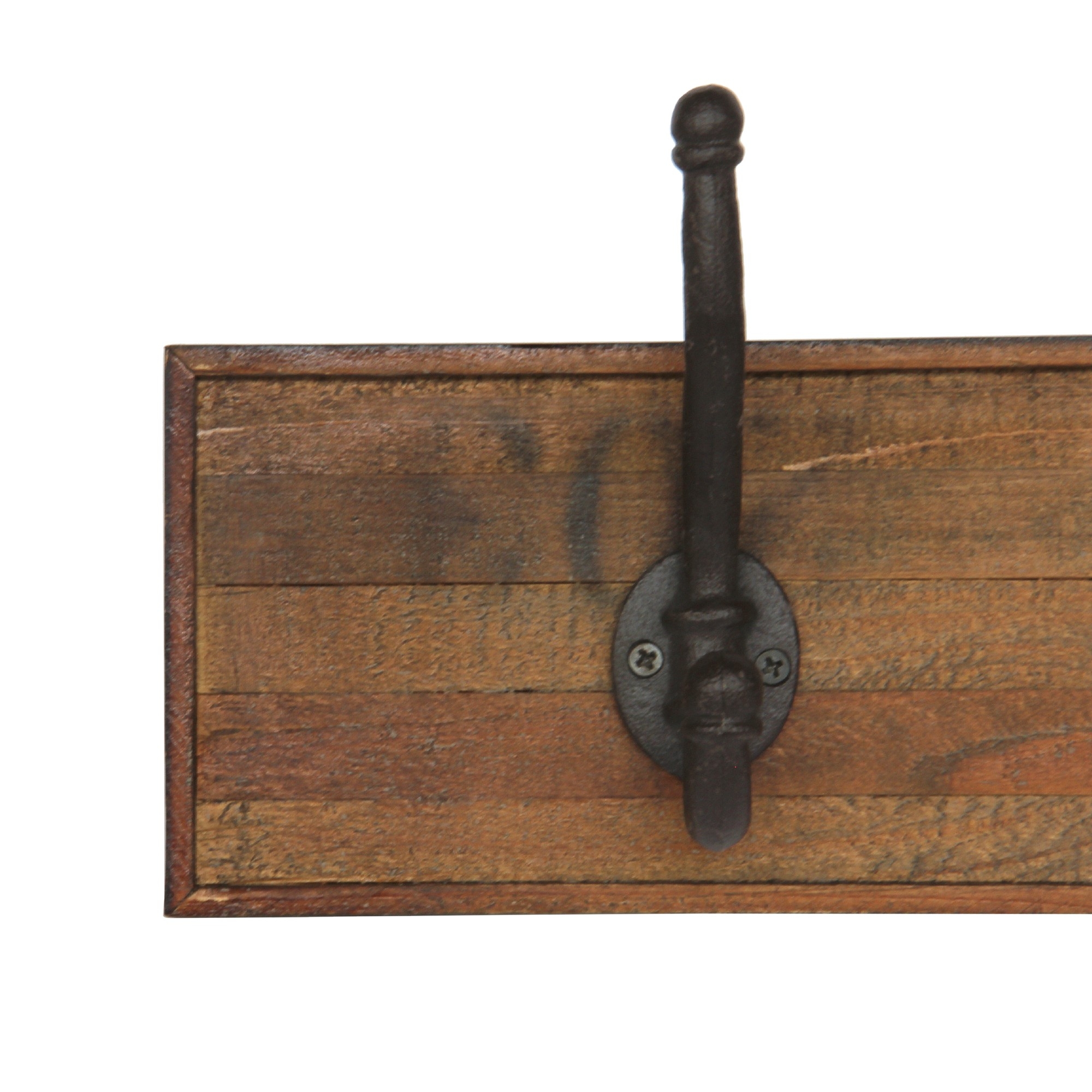 4er Hakenleiste, natur, T 2cm, B 97cm, H 12cm von fischer's lagerhaus