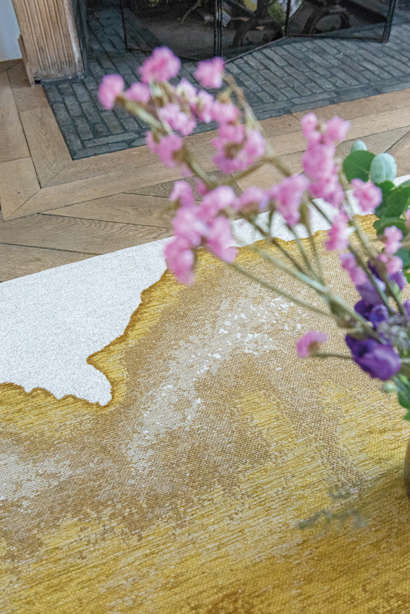 Ecorugs vloerkleed Lagoon yellow ∅ 240 cm