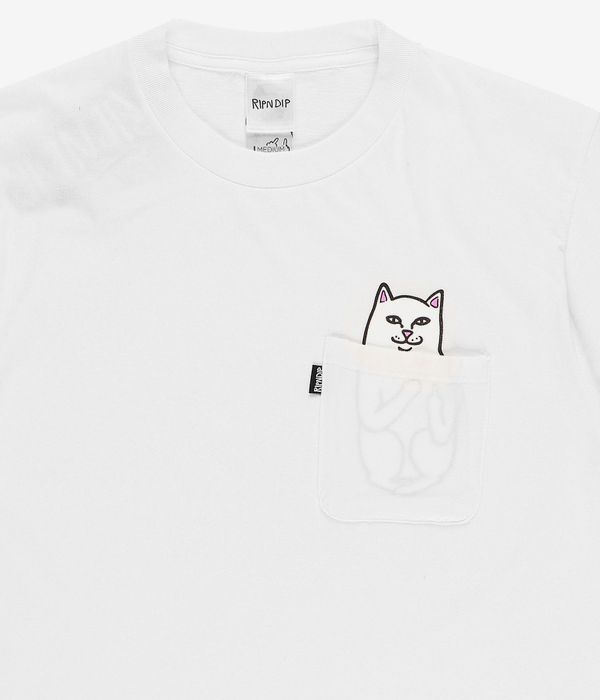 RIPNDIP Lord Nermal Pocket T-Shirt (white)