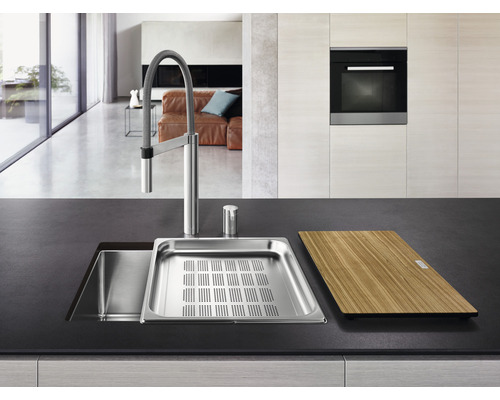 Blanco CLARON XL 60-U spoelbak, 570 x 460 mm, roestvrij staal, 521596