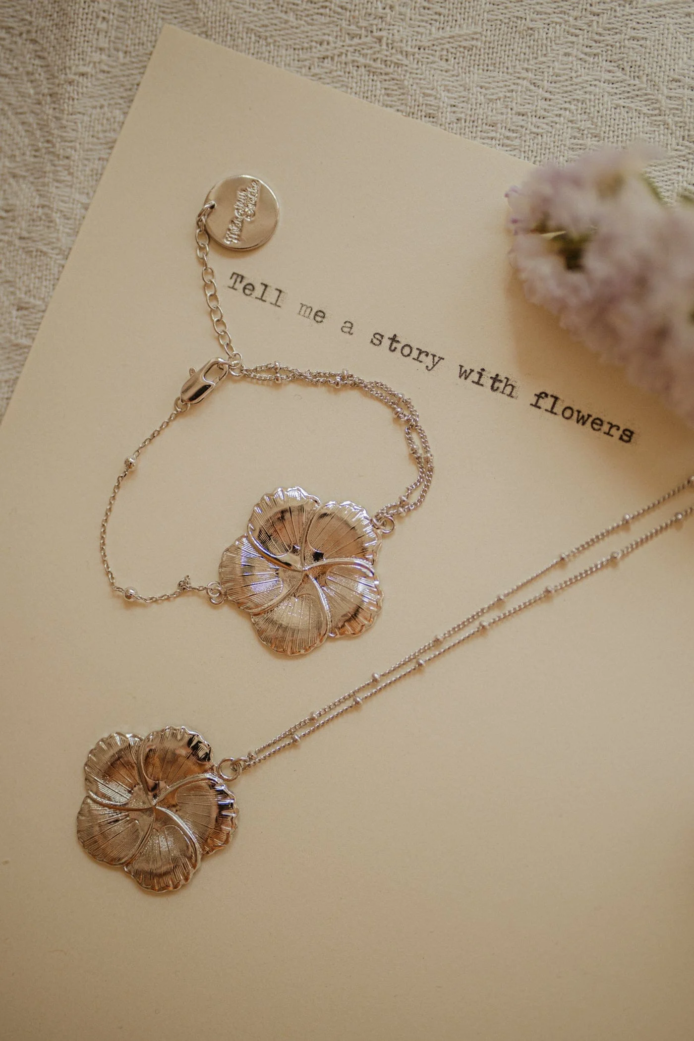 HÉLIOS - Bracelet fleur plaqué argent | Argent