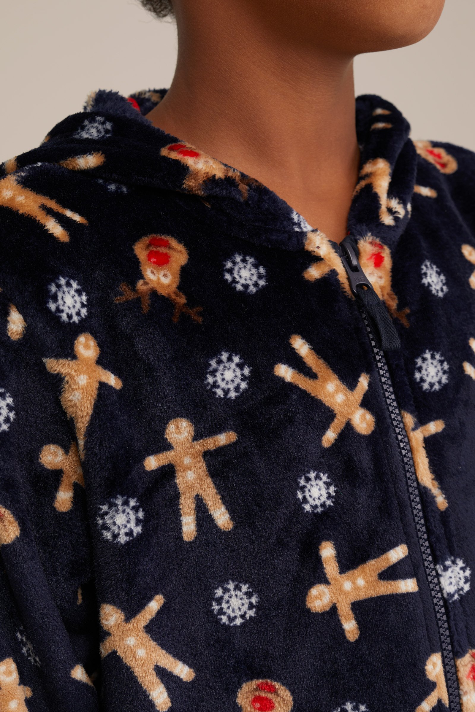 Jongens onesie met dessin WE Fashion Marineblauw