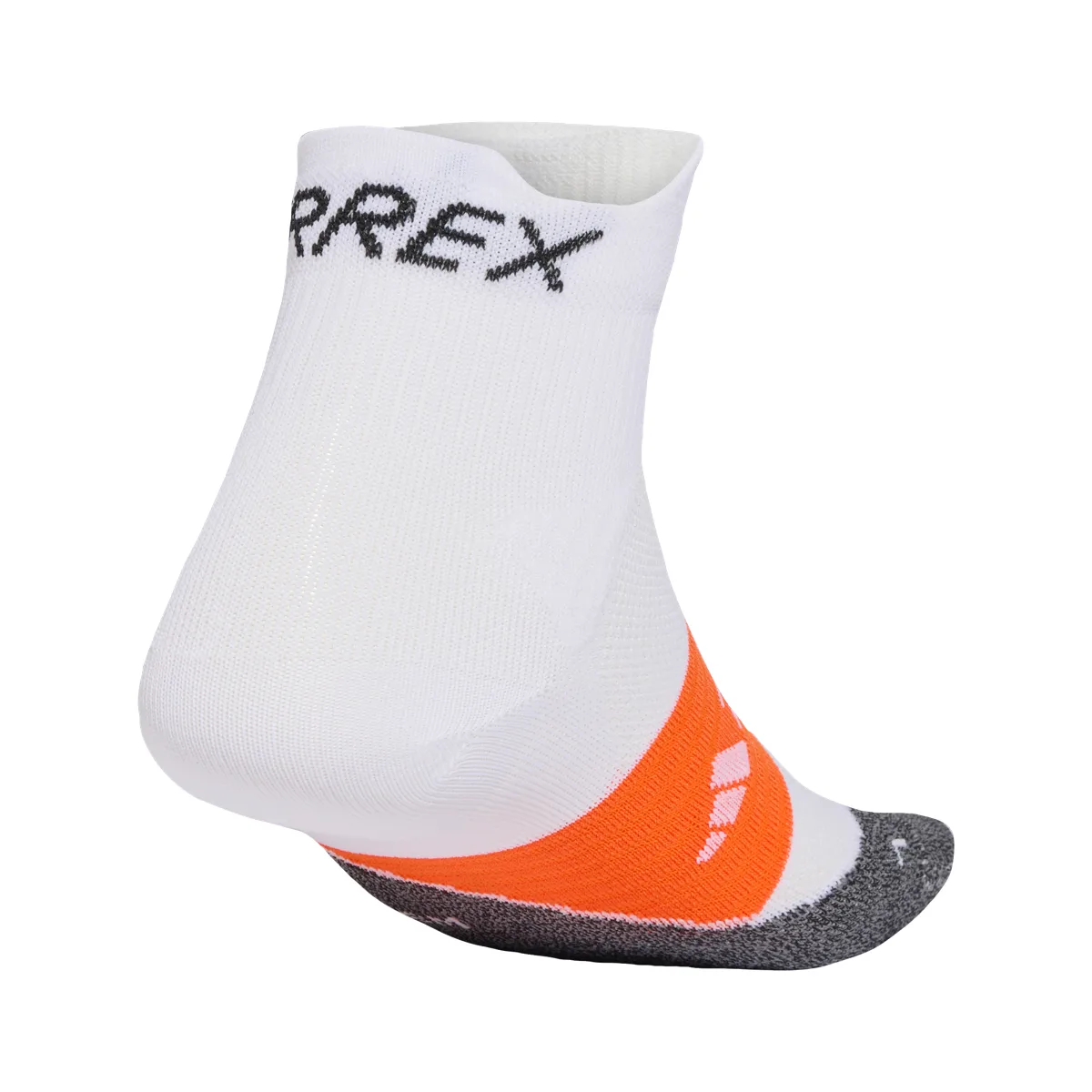 Adidas Men's Terrex HEAT.DRY Trail Running Agravic Socks White/Black/Impact Orange
