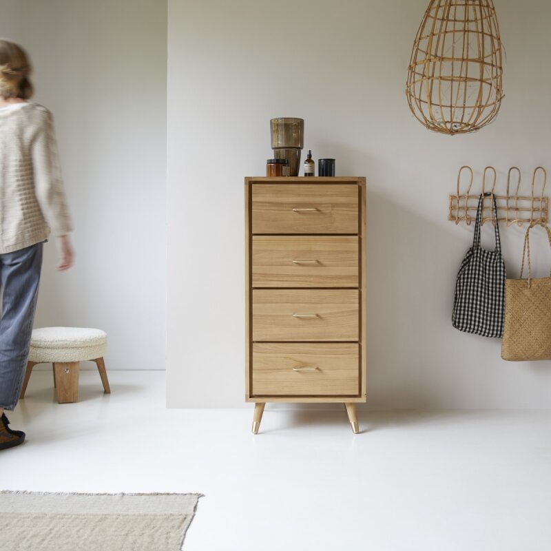 Chiffonnier Kort en teck massif