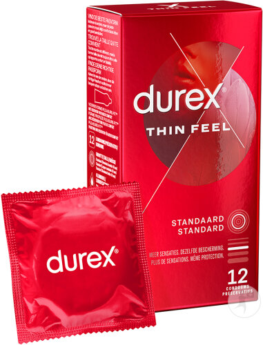 Durex Thin Feel Préservatifs 12 Pièces