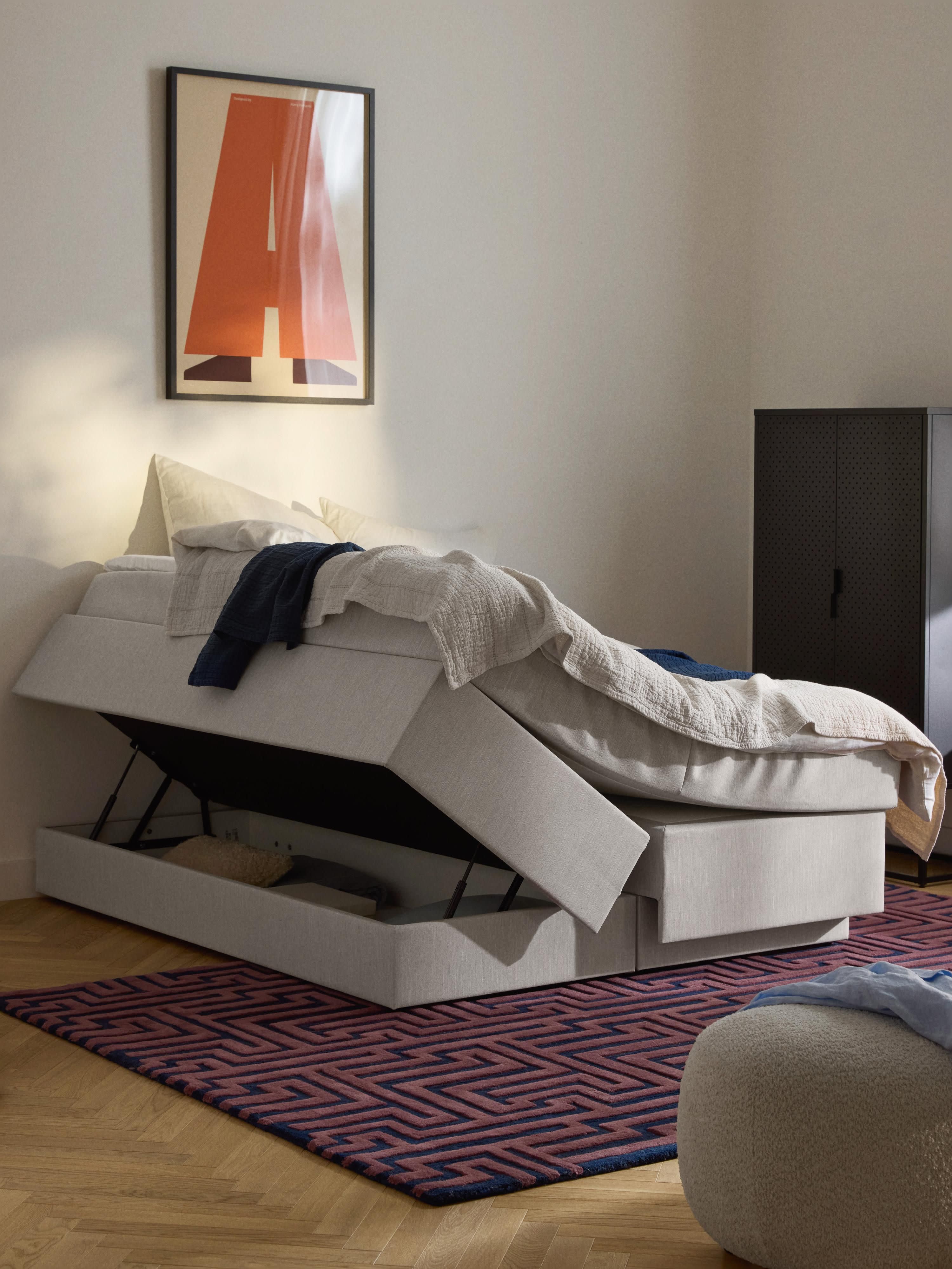 Boxspringbed Enya met opbergruimte