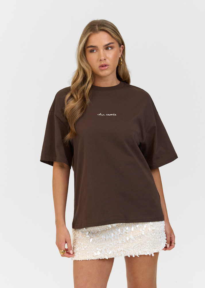 Sun reverie t-shirt choco bruin