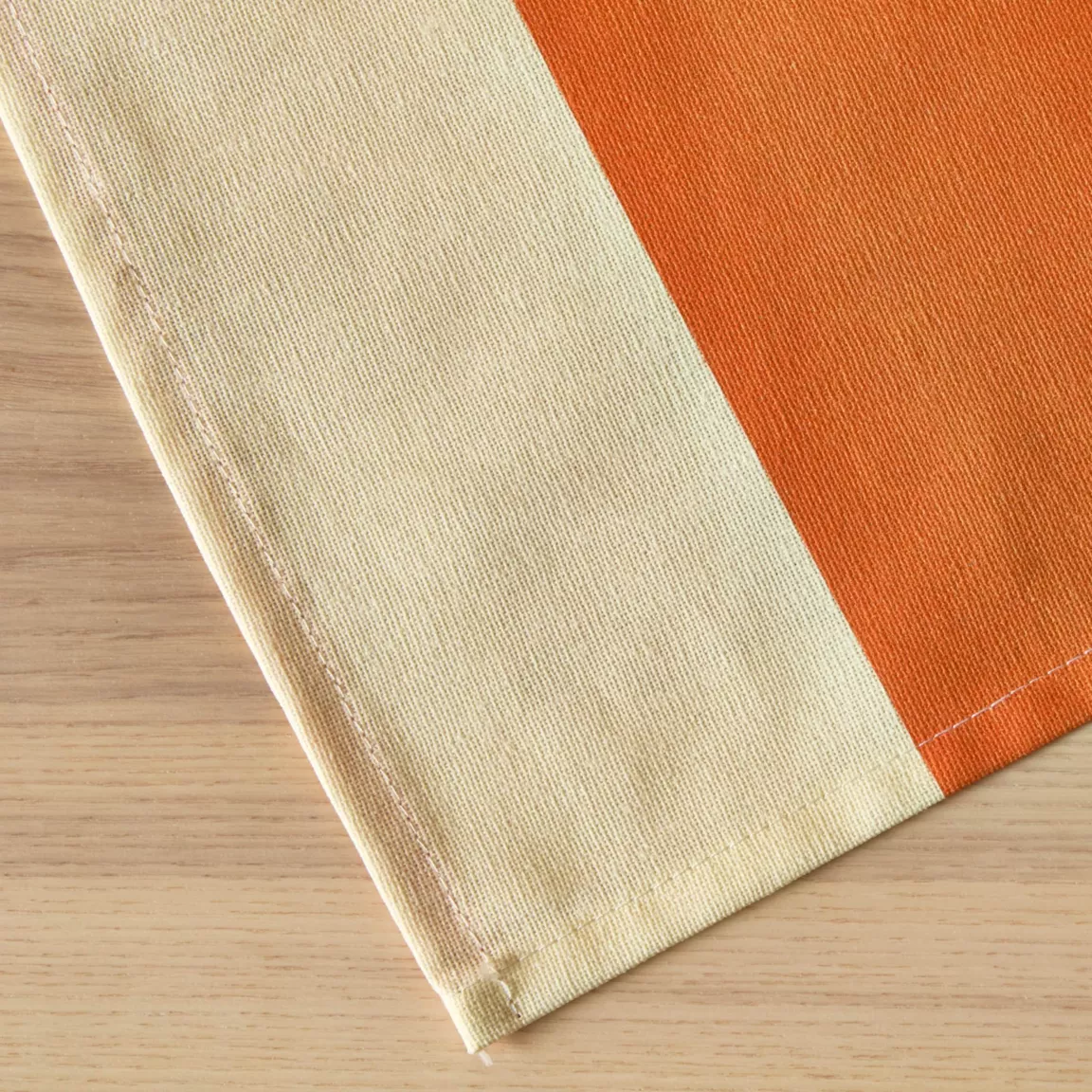 Nappe rectangulaire coton enduit (150 x 250 cm) Clementine Orange