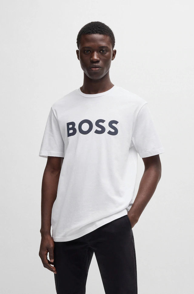 BOSS ORANGE T-Shirt »Thinking 1« mit grossem BOSS Druck auf der Brust