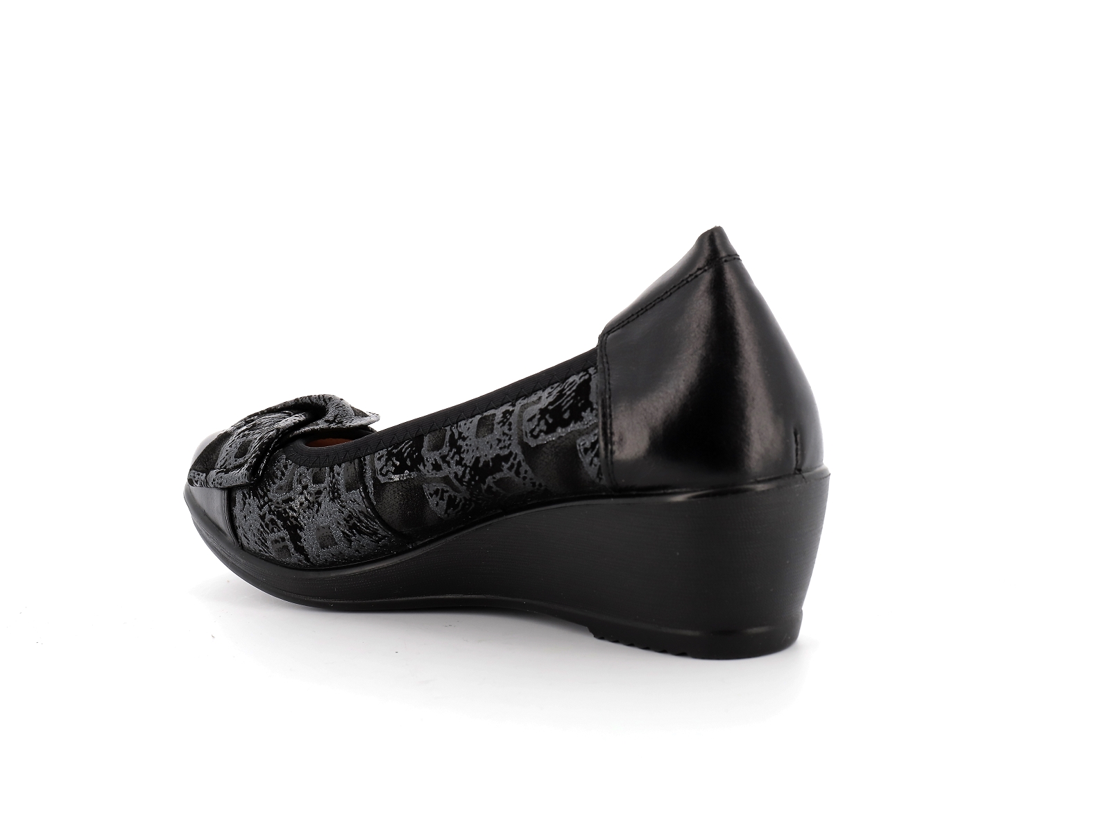 Inea-SURI Cuir Noir Argent