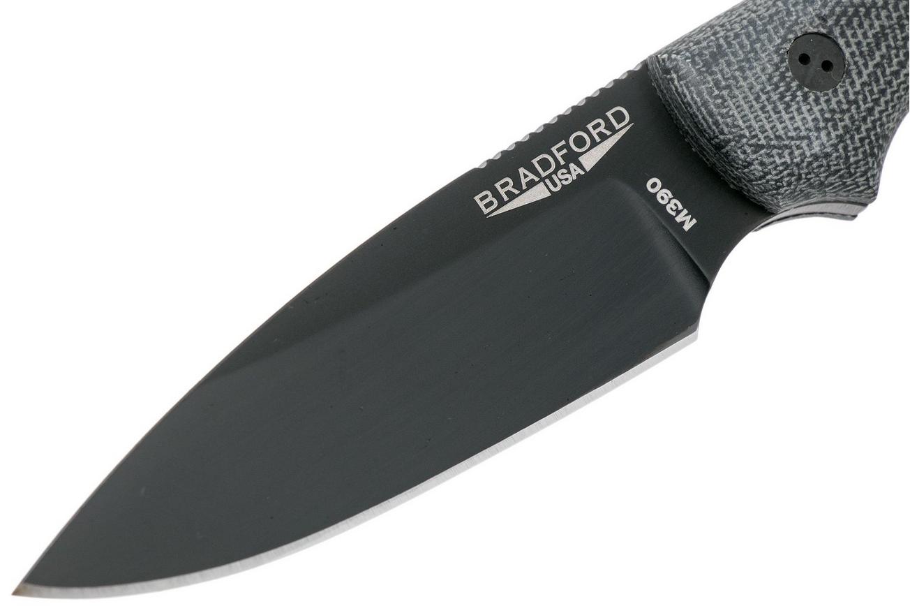 Bradford Guardian 3, 3D Black Micarta Guardian 3 M390, Sabre DLC 3S-101B