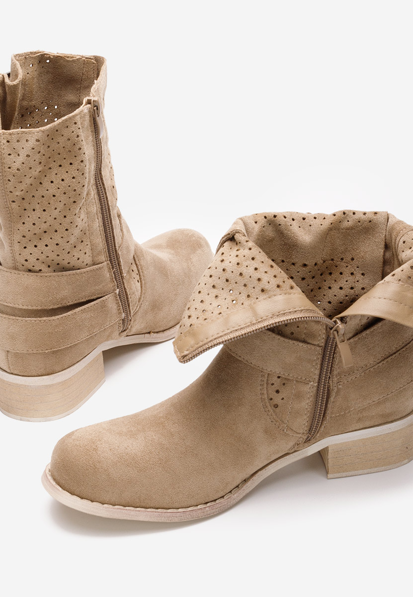 Boots femme kaki Daiela