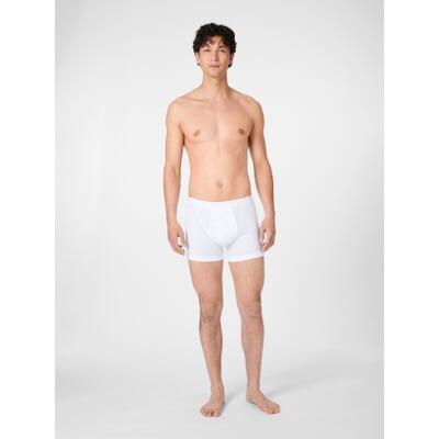 Herren-Retroshorts, Weiß