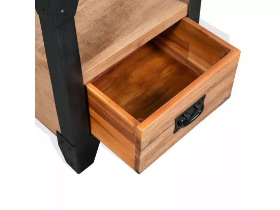 Table de nuit chevet marron 40 x 30 x 54 cm 1402125