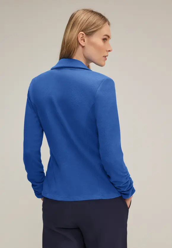 Basic Blazer mit Raffungen - fresh intense gentle blue