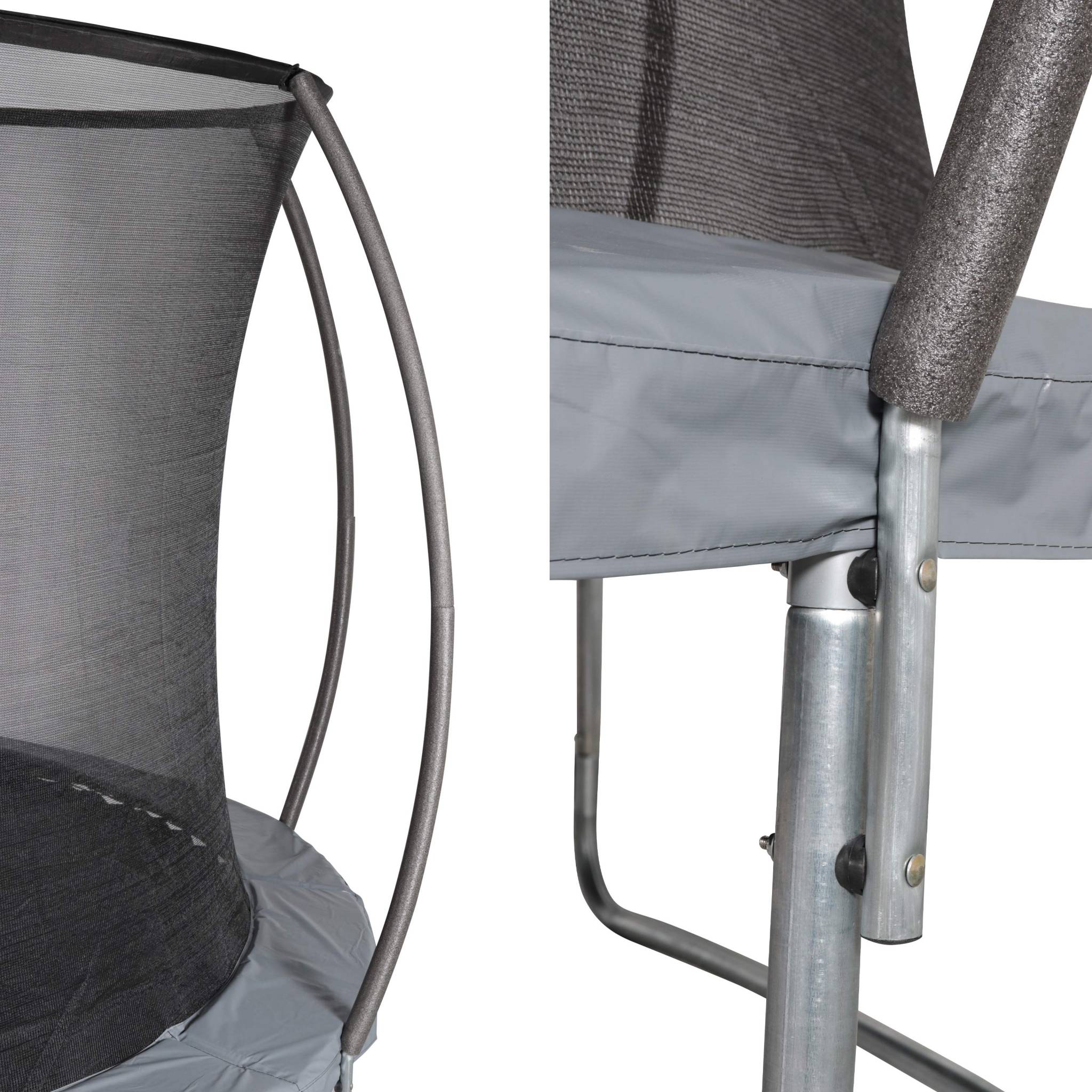 Trampoline 490cm filet intérieur avec pack d'accessoires + tente de camping avec sac de transport