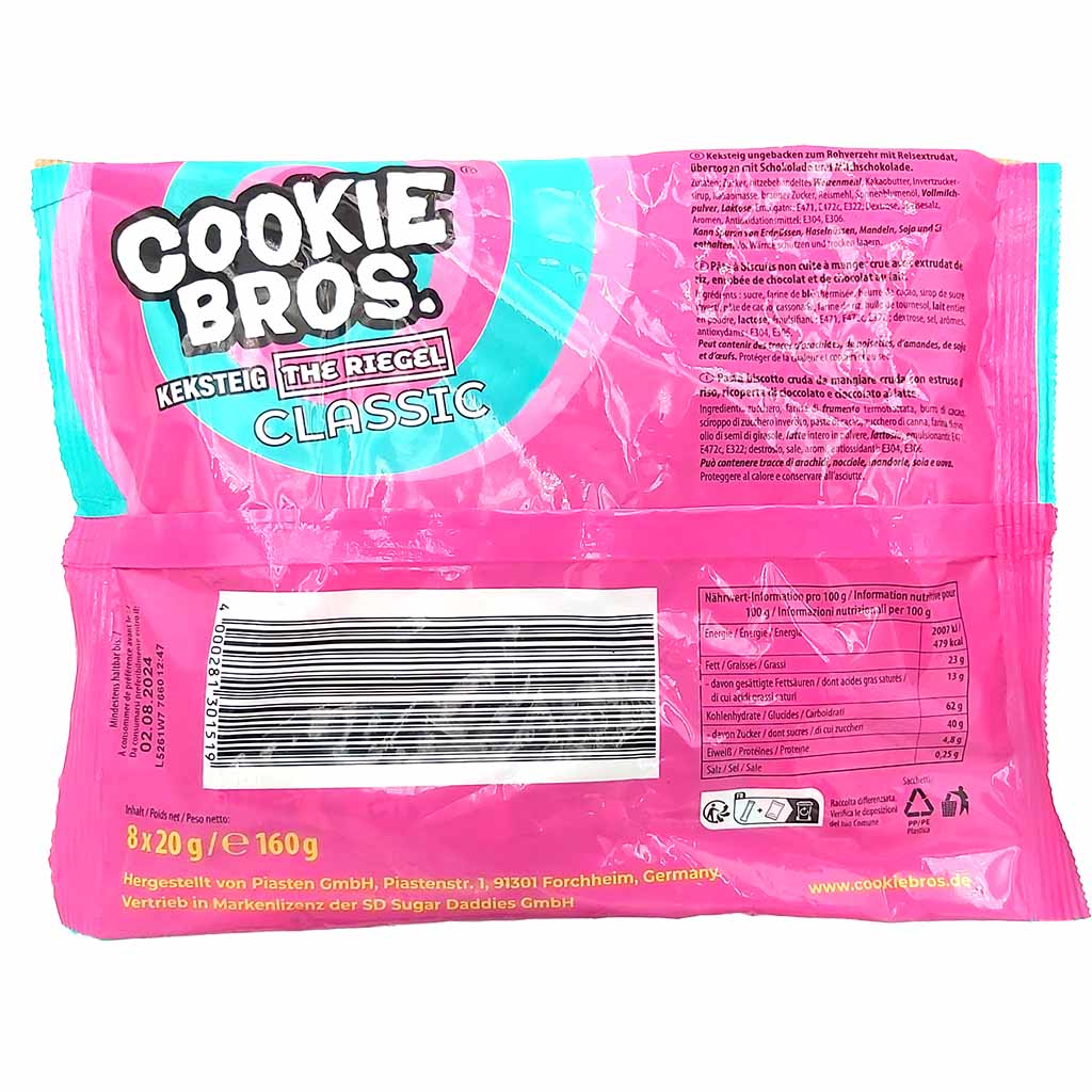 Cookie bros. Keksteig the Riegel classic 160g MHD:3.6.25
