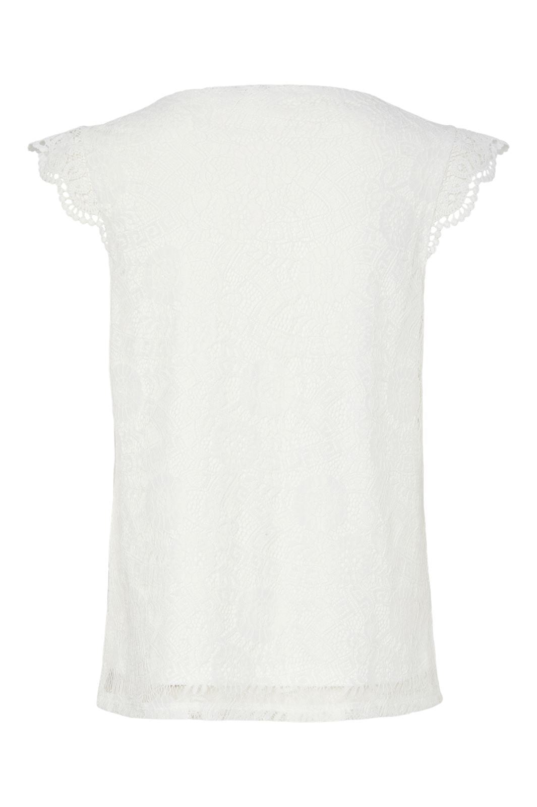 Pieces Pcolline Sl Lace V-Neck Top 17154614 4642036 cloud dancer