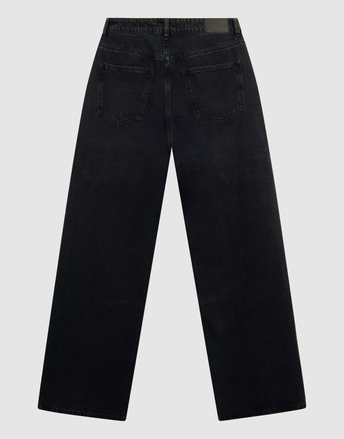 Baggy Fit Jeans Donkergrijs