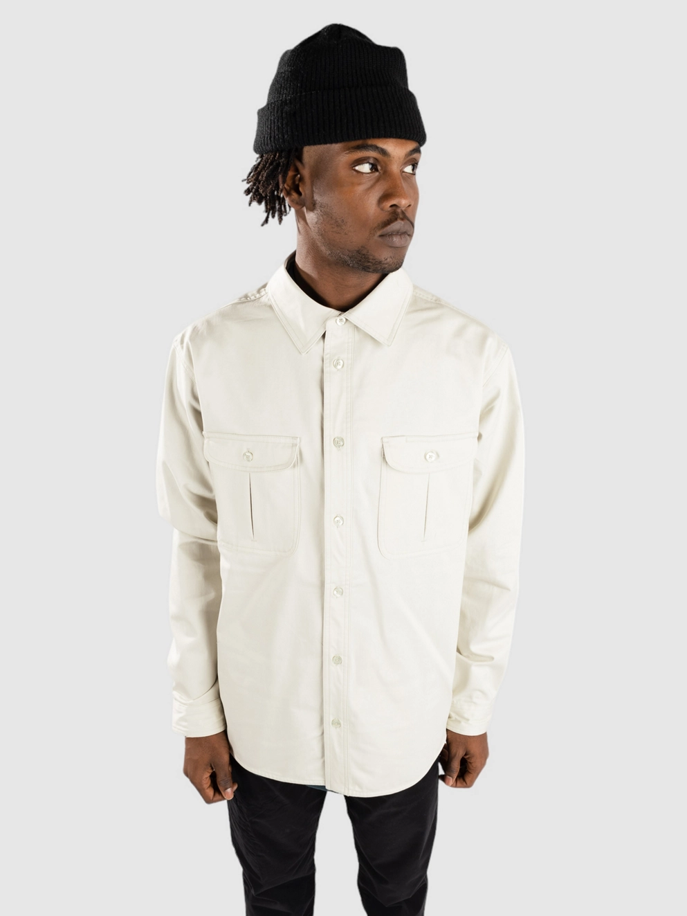 Nike Tanglin Ls Wvn Button Up Shirt light bone