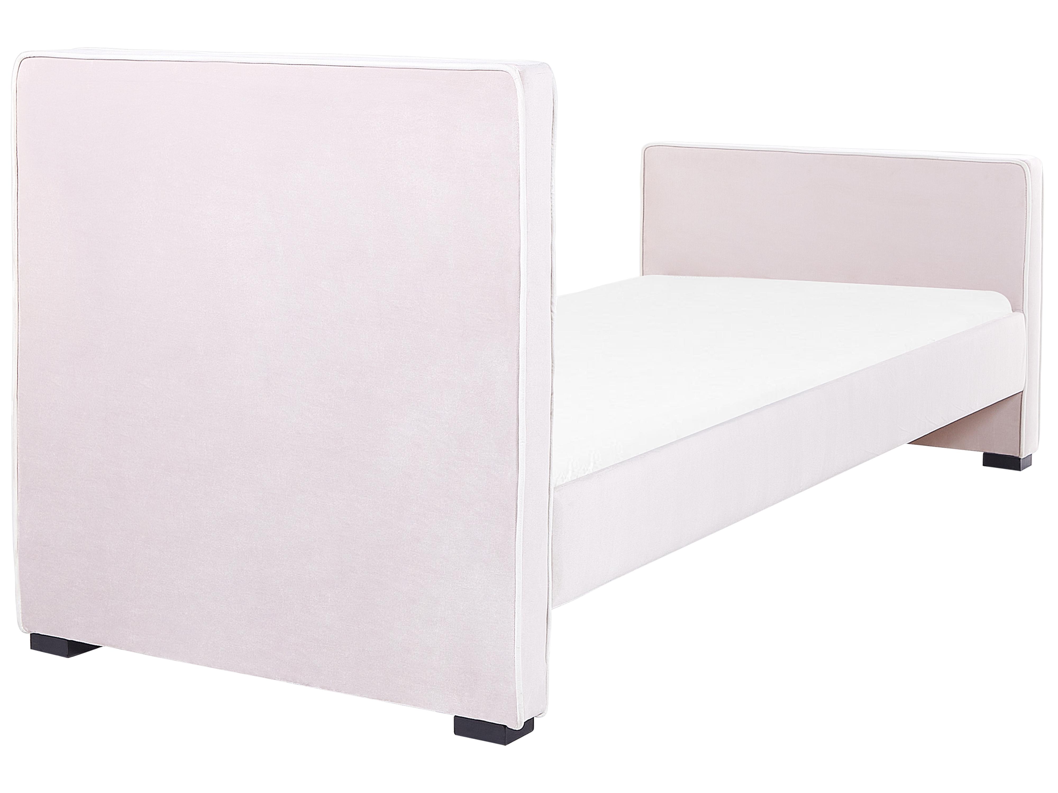 Kinderbed Fluweel TEENIE 90 x 200 cm Pastelroze