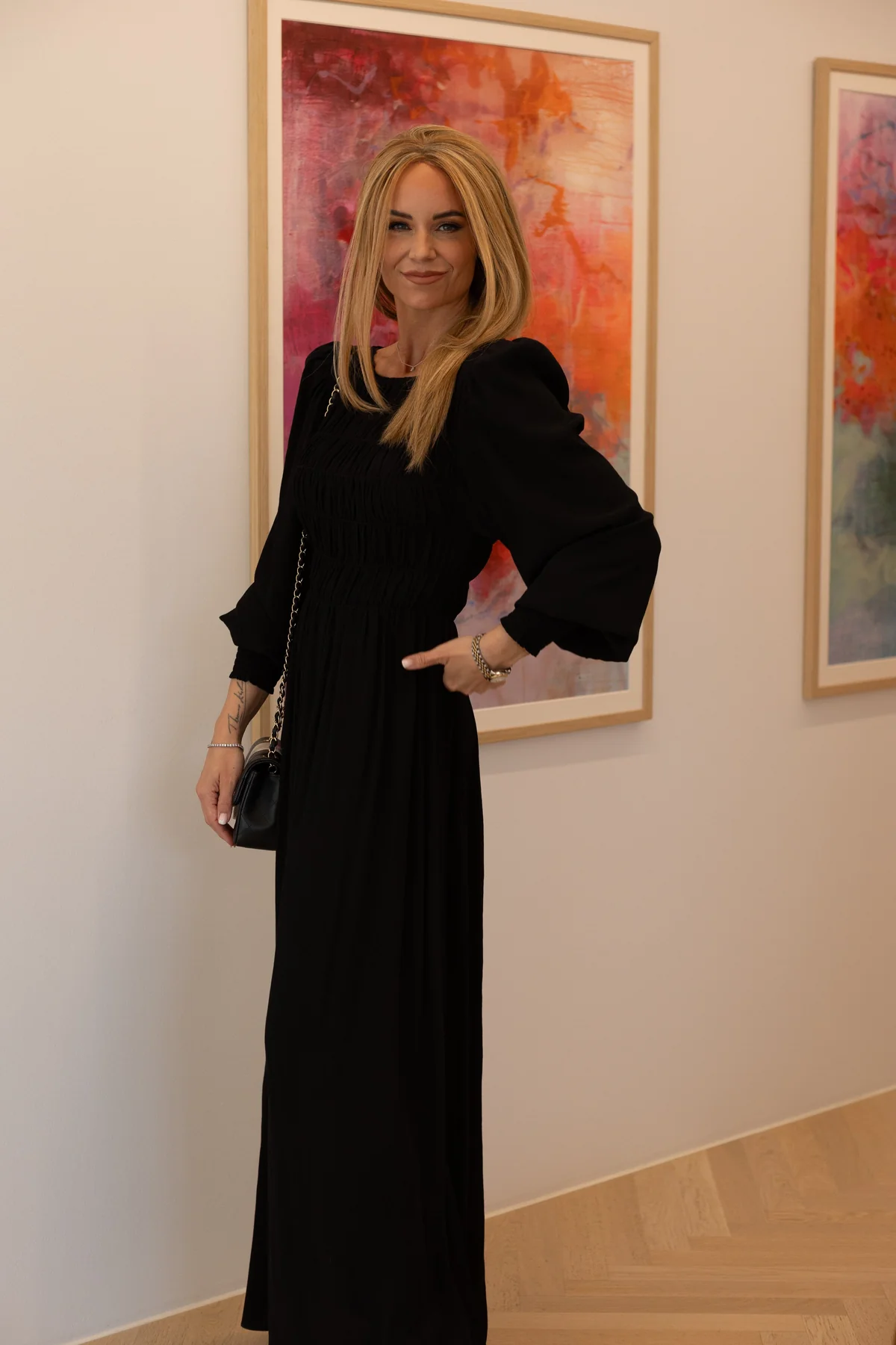 Valentin Studio Dear LS dress black