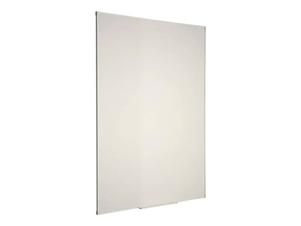 Whiteboardtavle, glasemaljeret overflade, hvid aluminiumsramme, størrelse: 120 x 150 cm