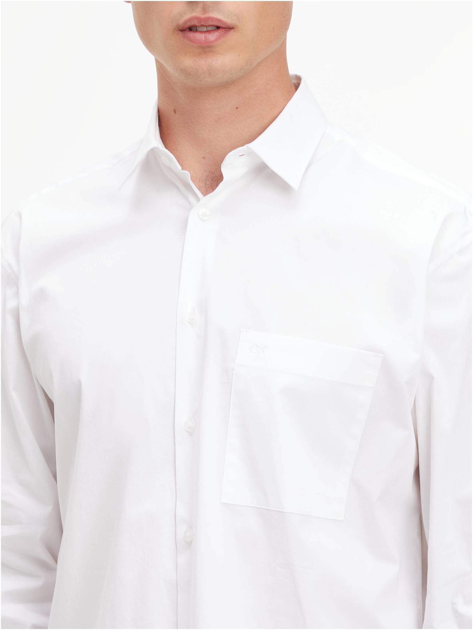 CALVIN KLEIN| Herren Hemd Relaxed Fit Langarm