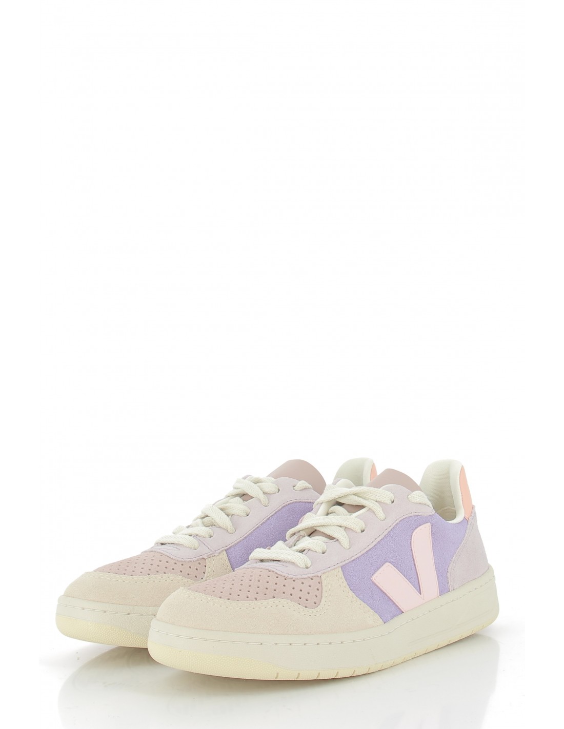 veja Baskets de ville femme v-10 suede multicolor