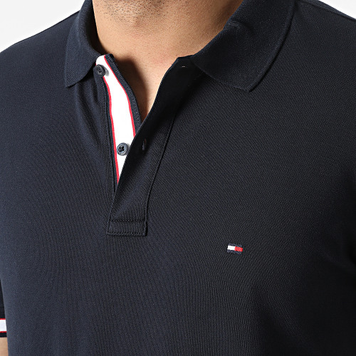 Polo Manches Courtes Cuff Branding 3960 Bleu Marine