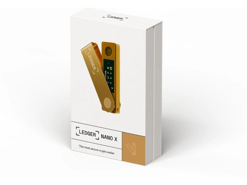Ledger Nano X Gold Crypto-Hardware-Wallet mit Bluetooth zum Kaufen, Verwalten und Vermehren digitaler Vermögenswerte